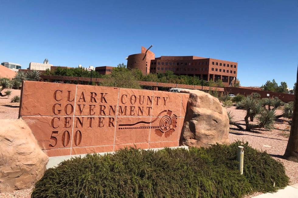 The Clark County Government Center in Las Vegas, on Wednesday, September 19, 2018. (Review-Jour ...