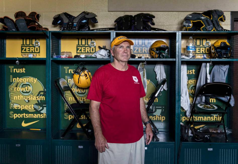 Chuck Jordan, former head football coach at Conway High School, on Friday, Sept. 11, 2020, in C ...