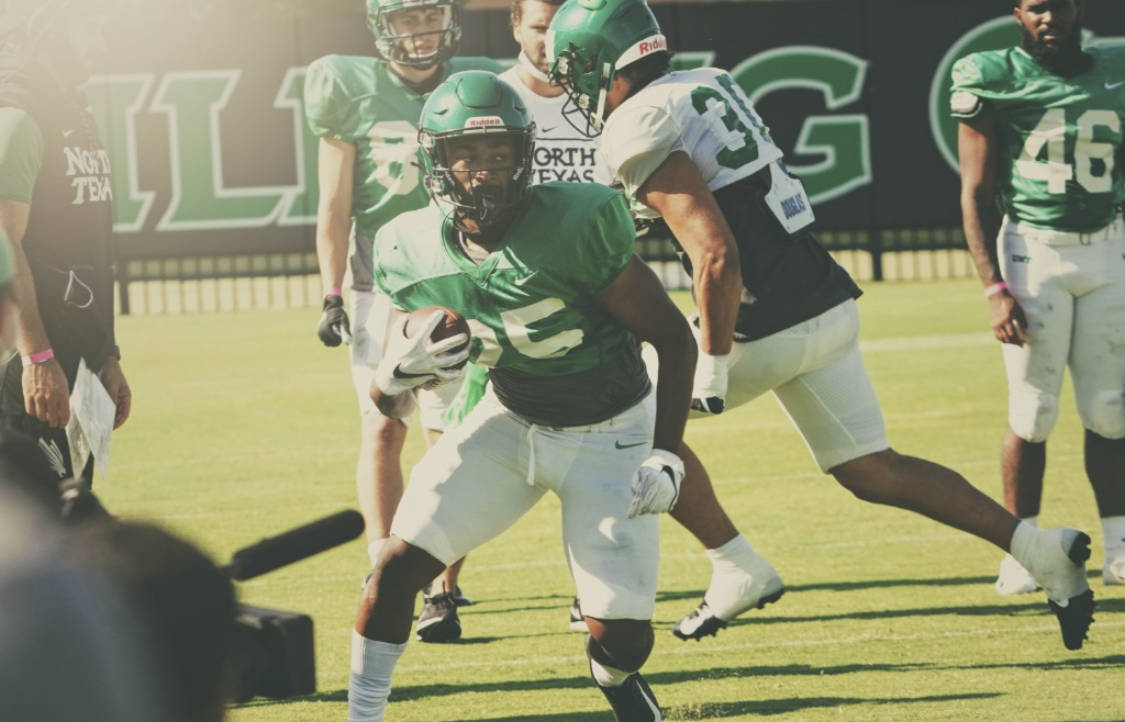 Ikaika Ragsdale, a running back from Bishop Gorman, and his North Texas team have played two ga ...