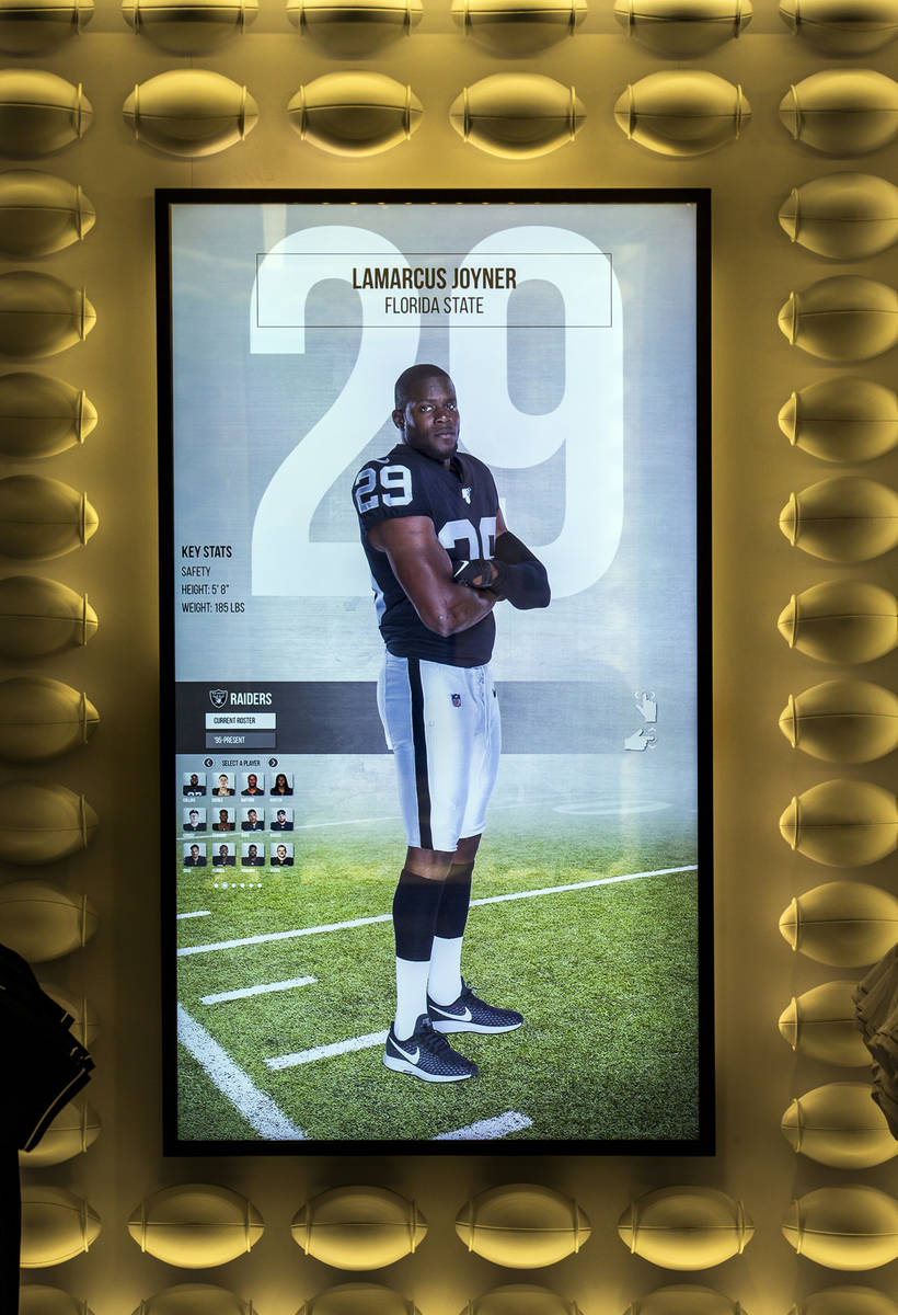 An interactive display can be operated within The Raider Image official team store inside of Al ...