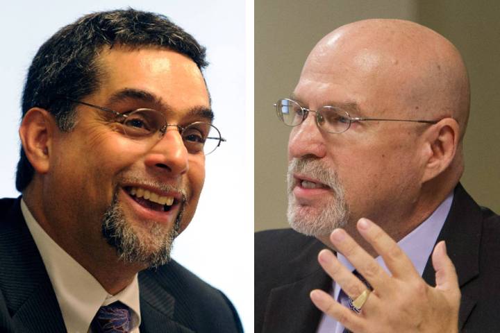 Rene Cantu, left, and Mark Newburn (Las Vegas Review-Journal/File)