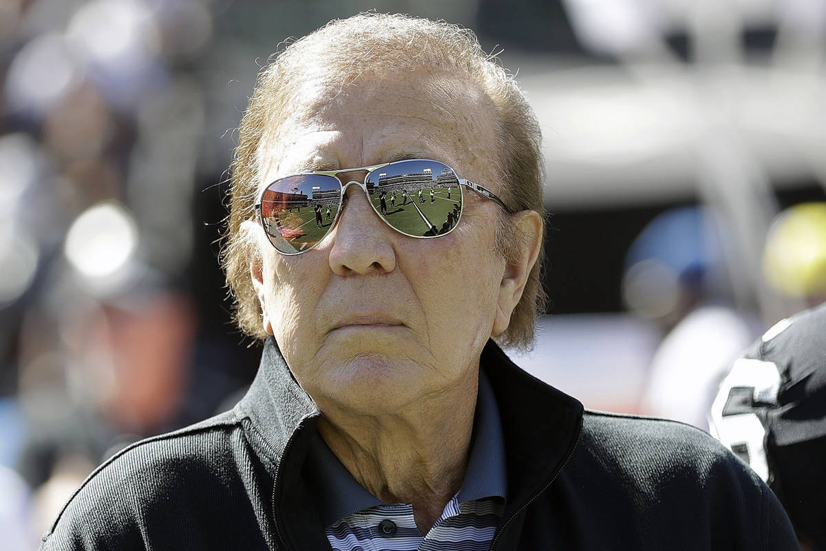 FILE - In this Oct. 12, 2016, file photo, former Oakland Raiders head coach Tom Flores is shown ...