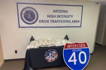 The Mohave County Sheriff's office found 89 pounds of methamphetamine hidden inside a car. (Moh ...