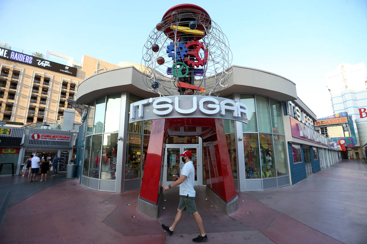 It's Sugar candy store at the Grand Bazaar Shops in Las Vegas, Wednesday, Sept. 23, 2020. (Erik ...