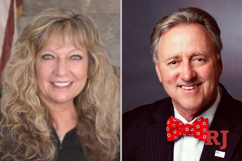 Mary Kay Holthus and John Hunt, candidates for District Court Department 18 (Facebook)