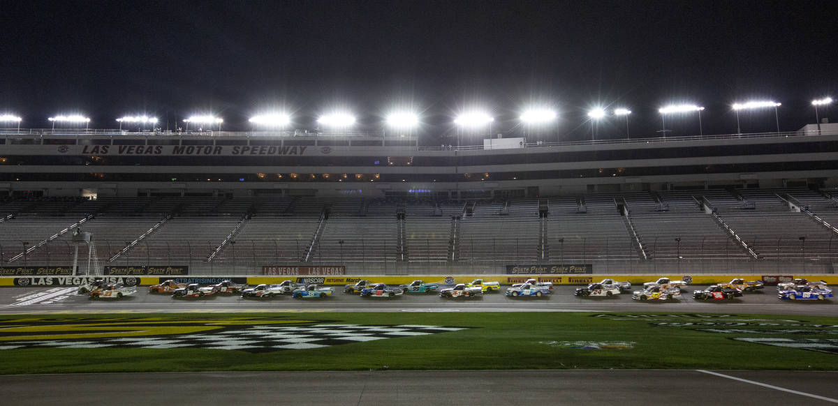 The 24th Annual NASCAR Westgate 200 is underway without an audience at Las Vegas Motor Speedway ...