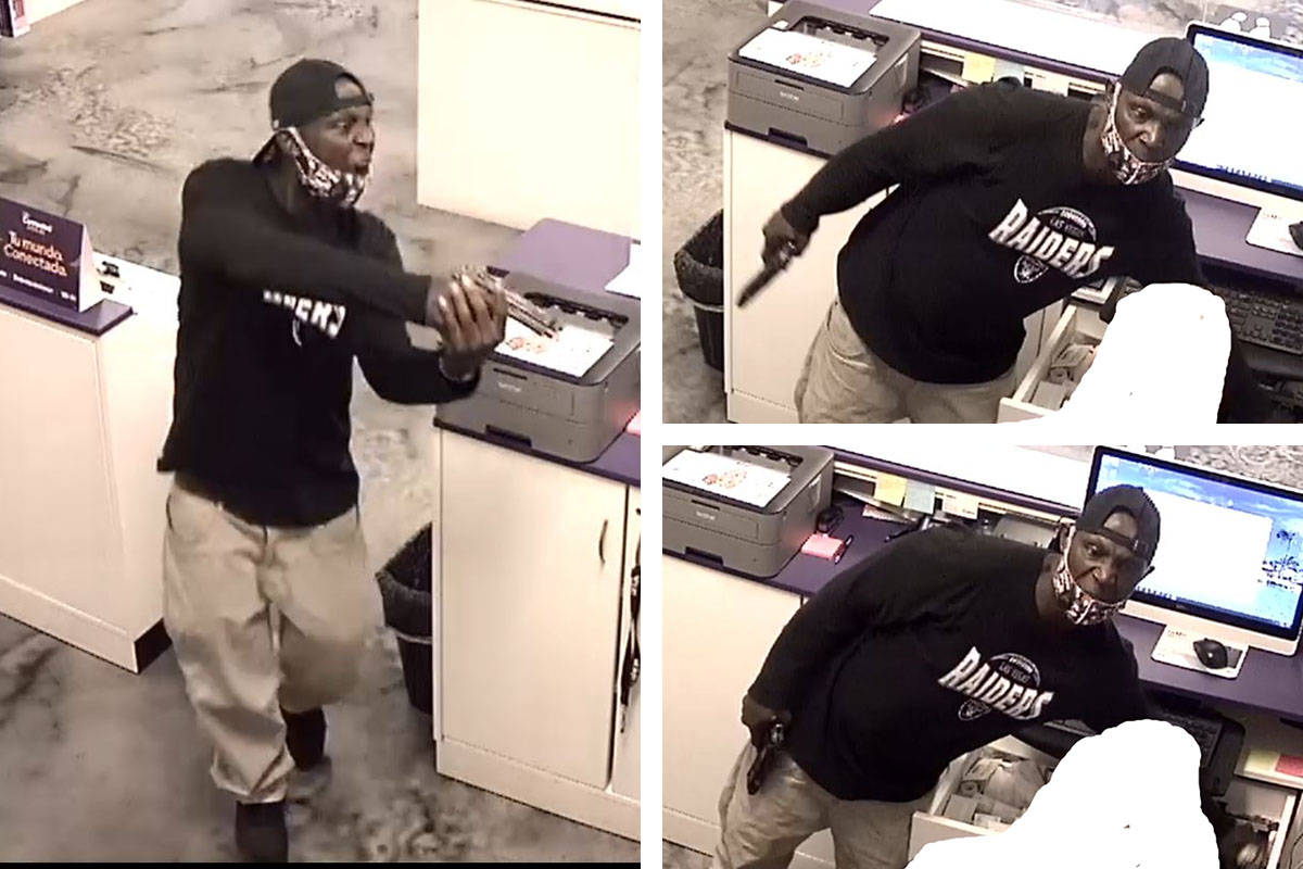 Police are seeking a man in connection to an armed robbery Thursday, Sept. 24, 2020, on the 170 ...
