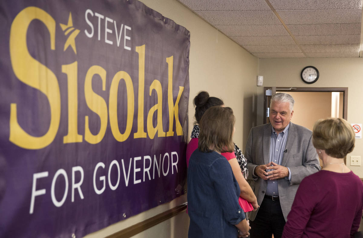 One of Steve Sisolak's biggest donors running for governor was attorney Brian Padgett, who rece ...