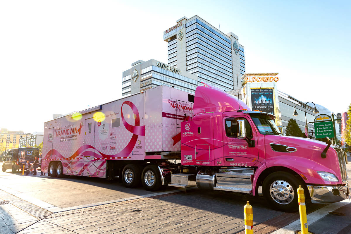 The Mammovan, operated by Nevada Health Centers, travels the state providing mammograms to wome ...