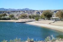 The lagoon at Big Bend of the Colorado State Recreation Area, at the southern tip of Nevada, ma ...