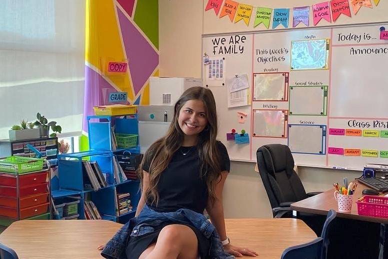 Taylor Martin is seen in her classroom at Tyrone Thompson Elementary School. (Taylor Martin)