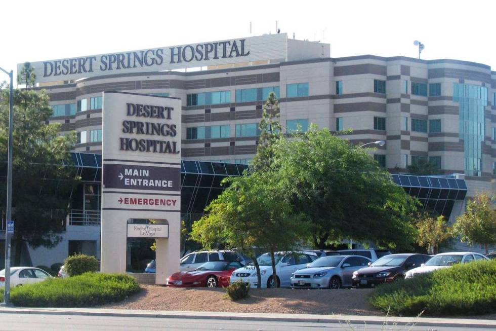 Desert Springs Hospital Medical Center. (Las Vegas Review-Journal)