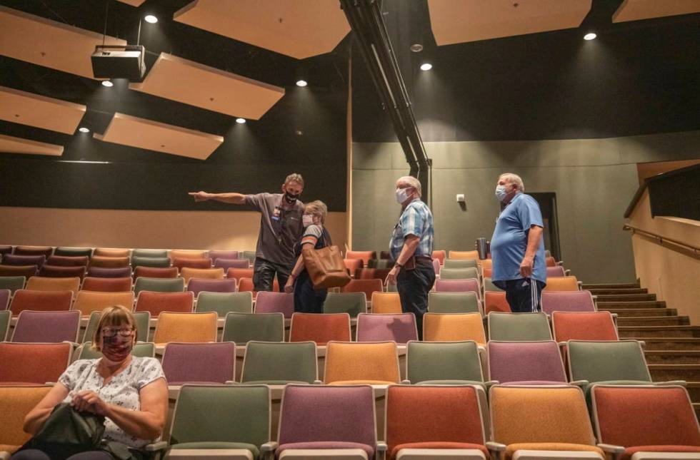 Ushers seat attendees to remain socially distanced at Canyon Ridge Christian Church during the ...