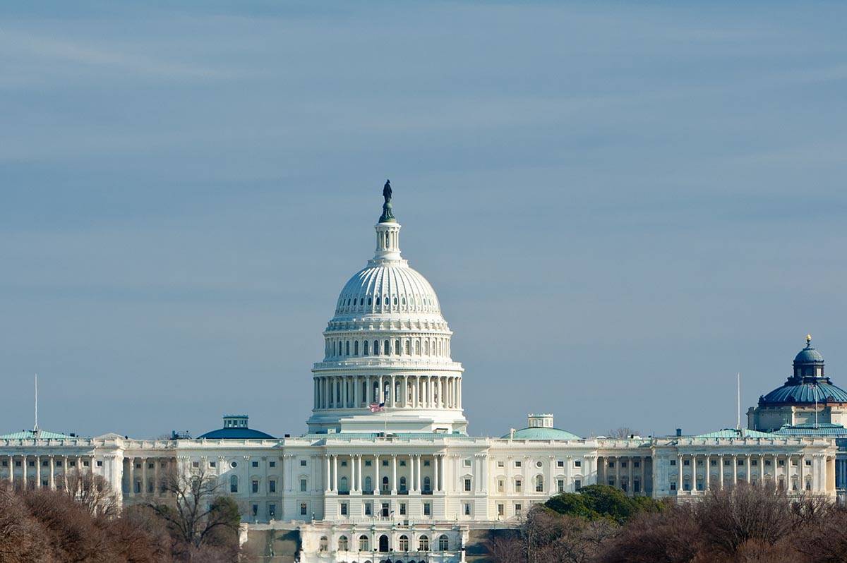 U.S. Capitol building in winter. (AP)