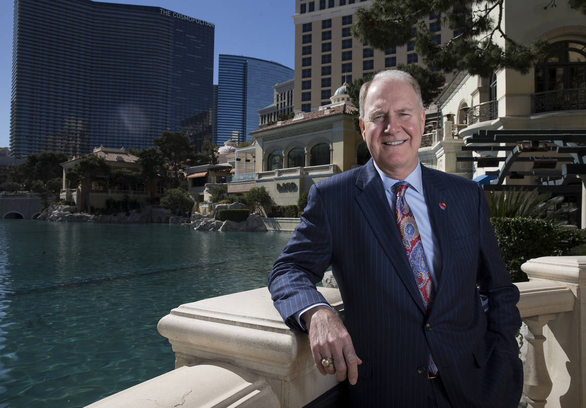 Southwest Airlines CEO Gary Kelly at the Bellagio hotel-casino in Las Vegas, Tuesday, Feb. 20, ...