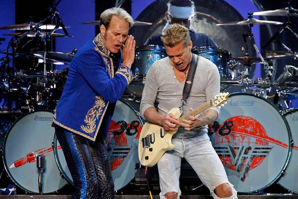 David Lee Roth, left, and Eddie Van Halen perform at Madison Square Garden on May 23, 2008 in N ...