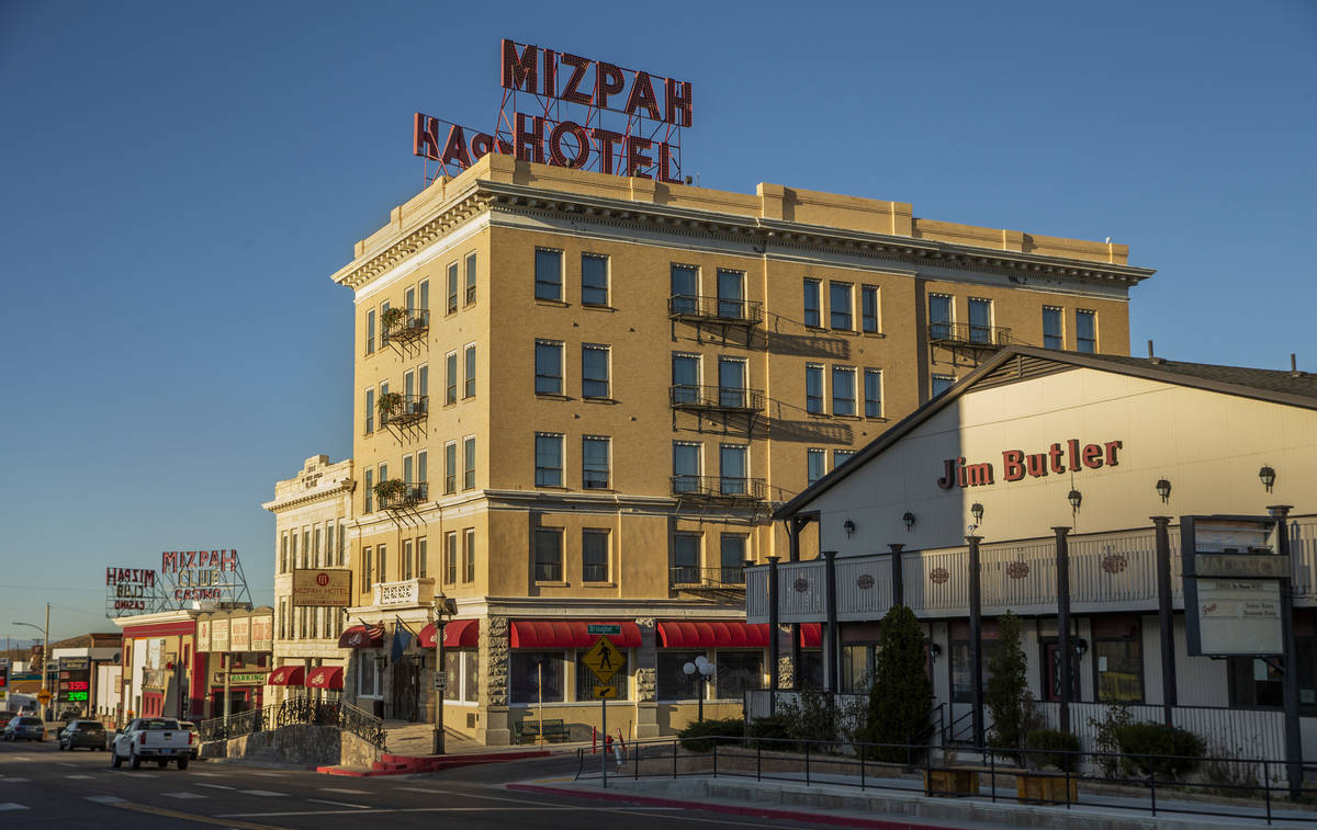 The Mizpah Hotel in Tonopah, Nevada, on Wednesday, Oct. 30, 2019. (L.E. Baskow/Las Vegas Review ...