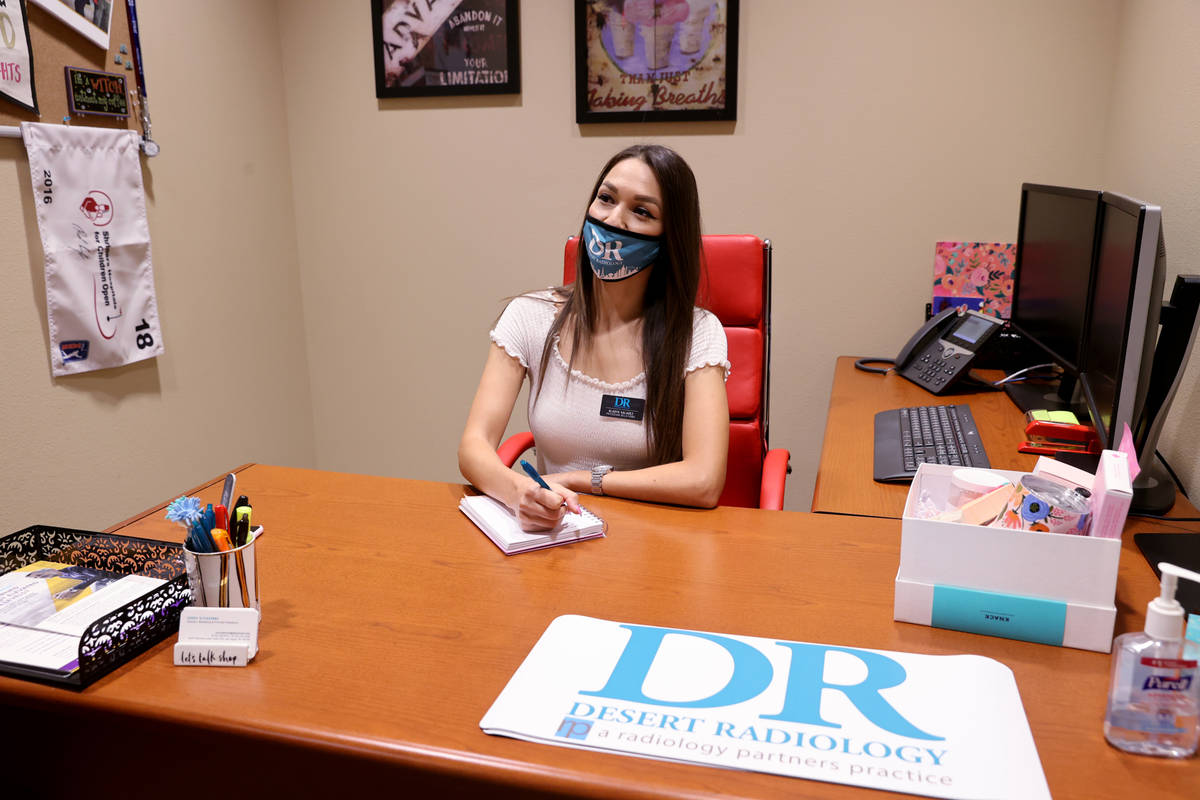 Gladys Valadez, a physician relations representative at Desert Radiology, works at the DR locat ...