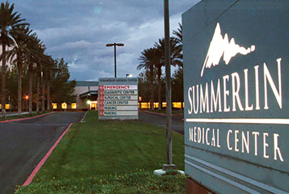 The computer networks of Valley Health System, which includes Summerlin Hospital Medical Center ...