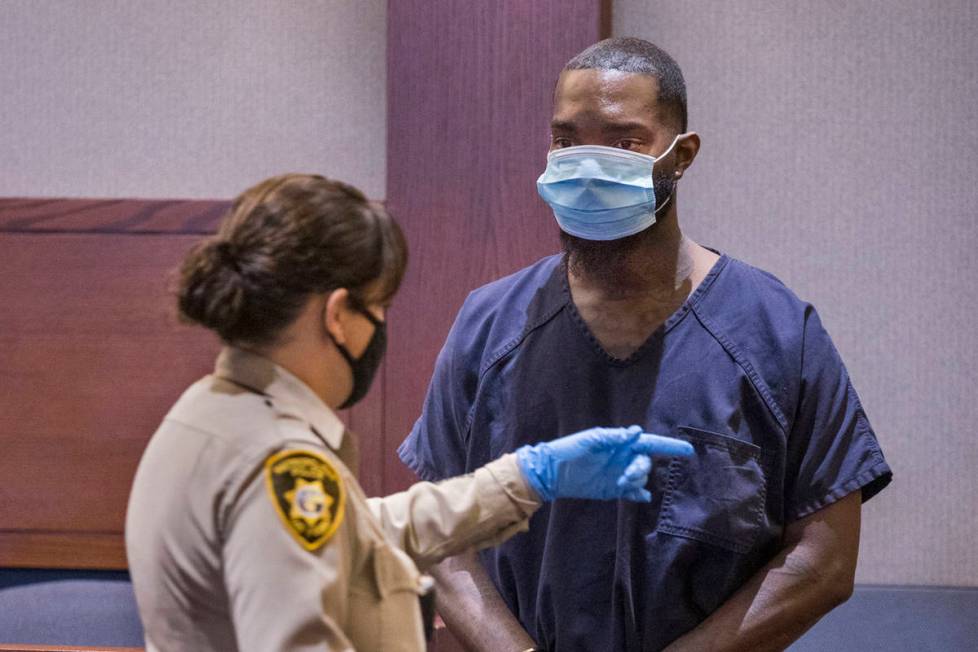 Sidney Deal is instructed to turn and depart the courtroom at the Regional Justice Center in La ...