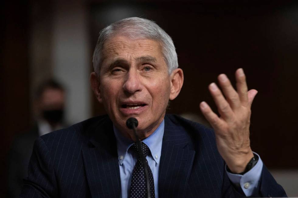 Dr. Anthony Fauci, Director of the National Institute of Allergy and Infectious Diseases at the ...