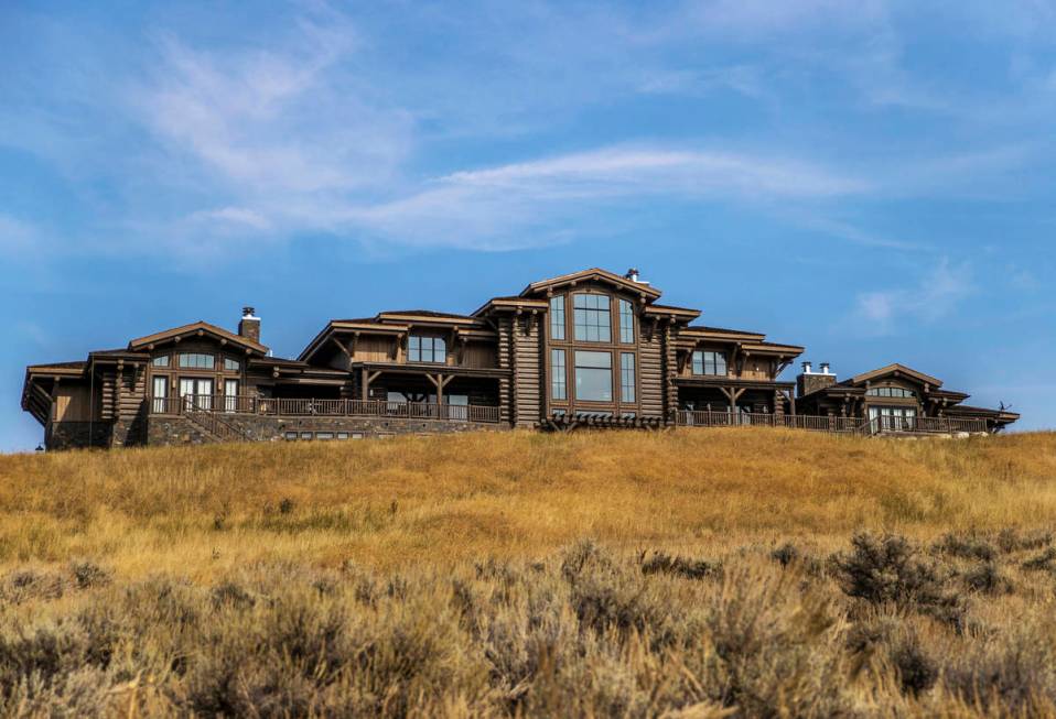 A custom home at Rock Creek Cattle Company on Friday, Oct. 9, 2020, in Deer Lodge, Mont. (Benja ...