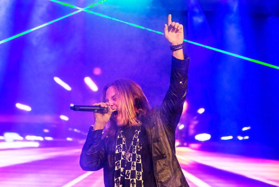Andrew Freeman is shown during 'Raiding the Rock Vault' classic rock revue on Monday, May 1, 20 ...