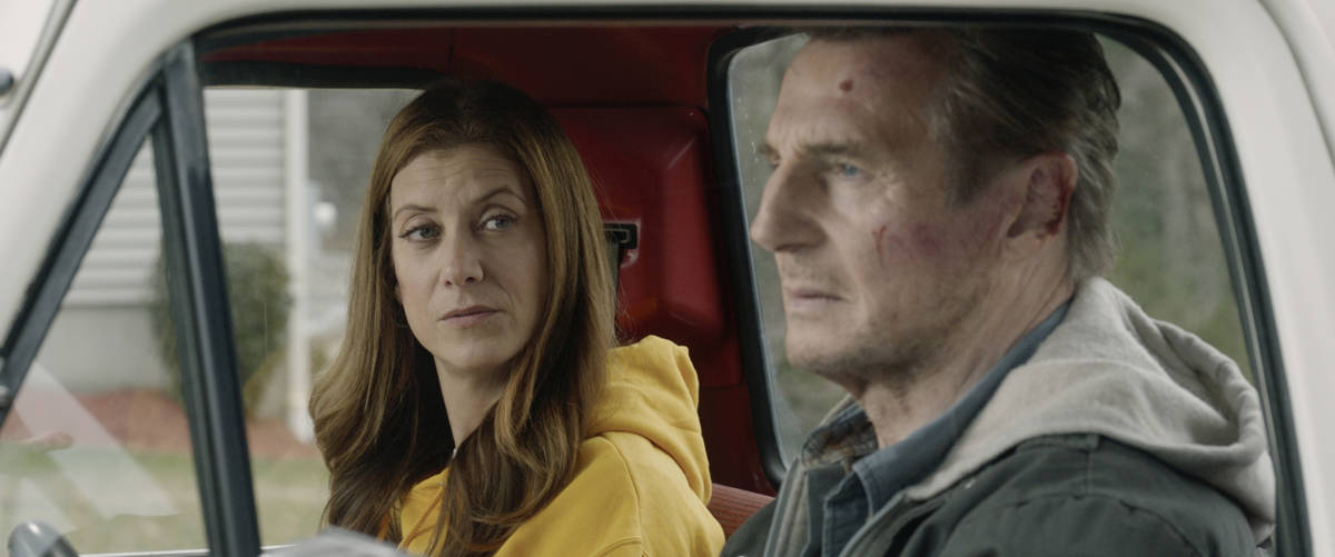 This image released by Open Road Films shows Kate Walsh, left, and Liam Neeson in a scene from ...