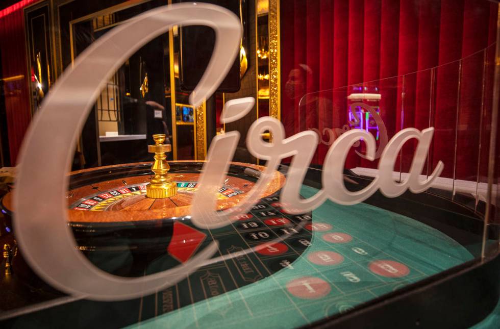 The roulette table in the high-limit gaming area at Circa on Monday, Oct. 19, 2020, in Las Vega ...