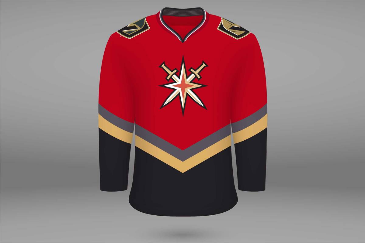 A mock-up of what the Golden Knights' "Reverse Retro" jersey may look like. (Wes Rand/Las Vegas ...
