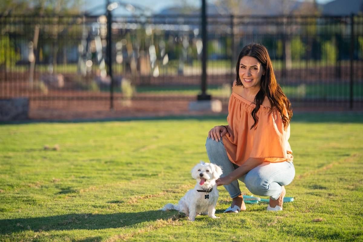 Residents can walk their dogs on Cadence's numerous trails, which connect to the Las Vegas Wash ...