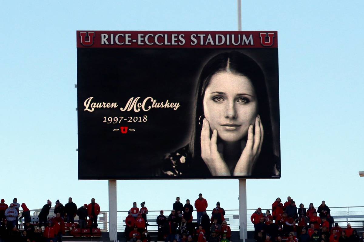 An image of University of Utah track athlete Lauren McCluskey, who was fatally shot on campus, ...