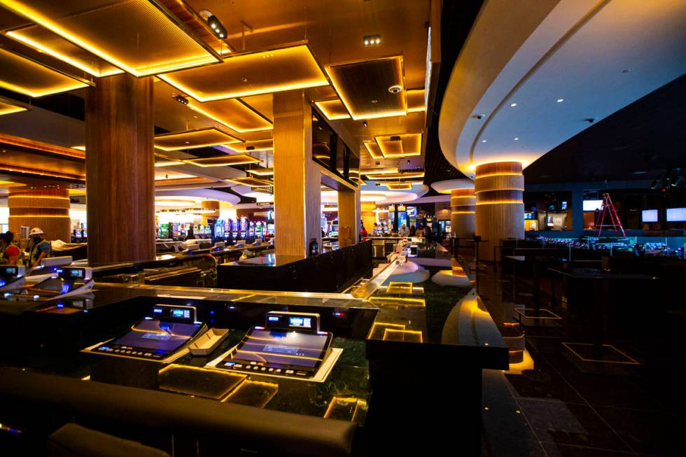 The Overhang bar is seen during a tour of Circa, the first from-the-ground-up casino built in d ...