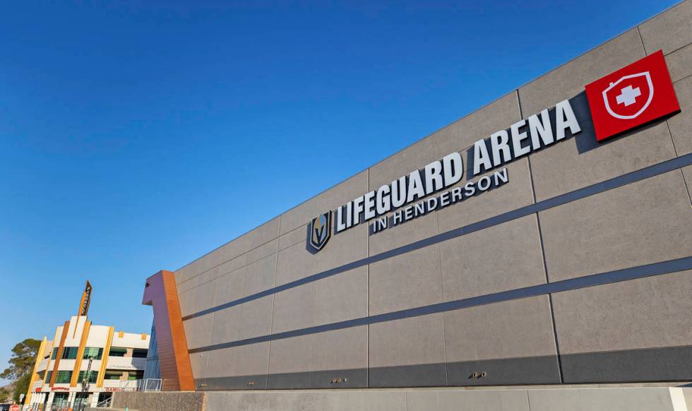 The Golden Knights' Lifeguard Arena on Monday, Oct. 26, 2020, in Henderson. (Benjamin Hager/Las ...