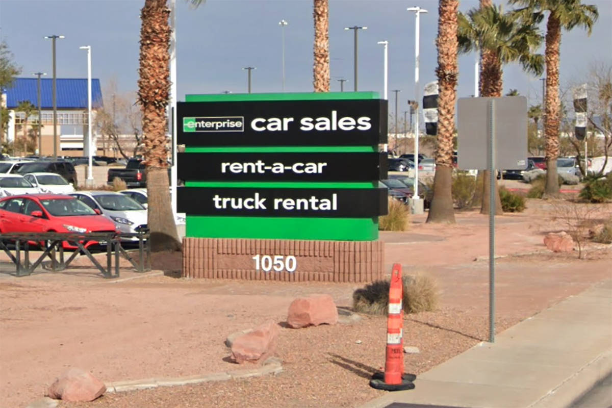 Enterprise Rent-A-Car at 1050 W. Warm Springs Road in Henderson. (Google)