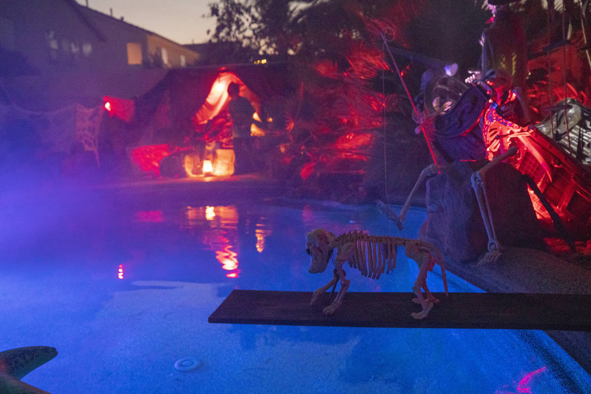 The Garcias' backyard is seen inspired from The Pirates of the Caribbean, for their Disney them ...