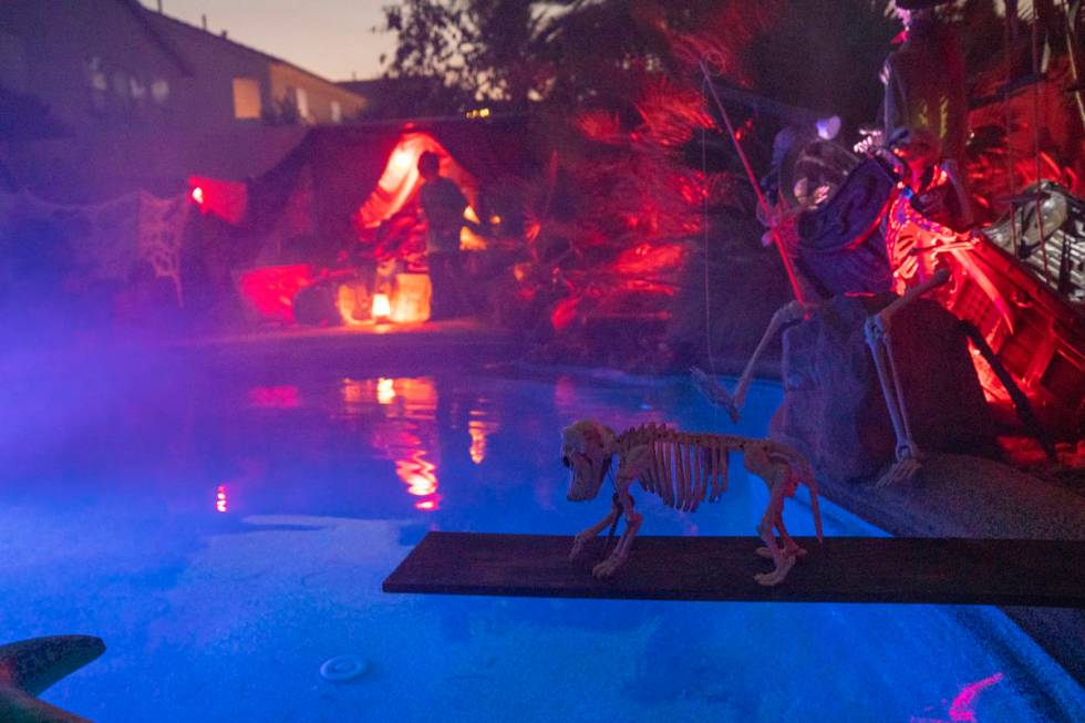 The Garcias' backyard is seen inspired from The Pirates of the Caribbean, for their Disney them ...