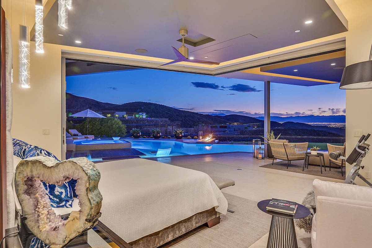 The home features views of the Las Vegas Valley. (Huntington and Ellis)