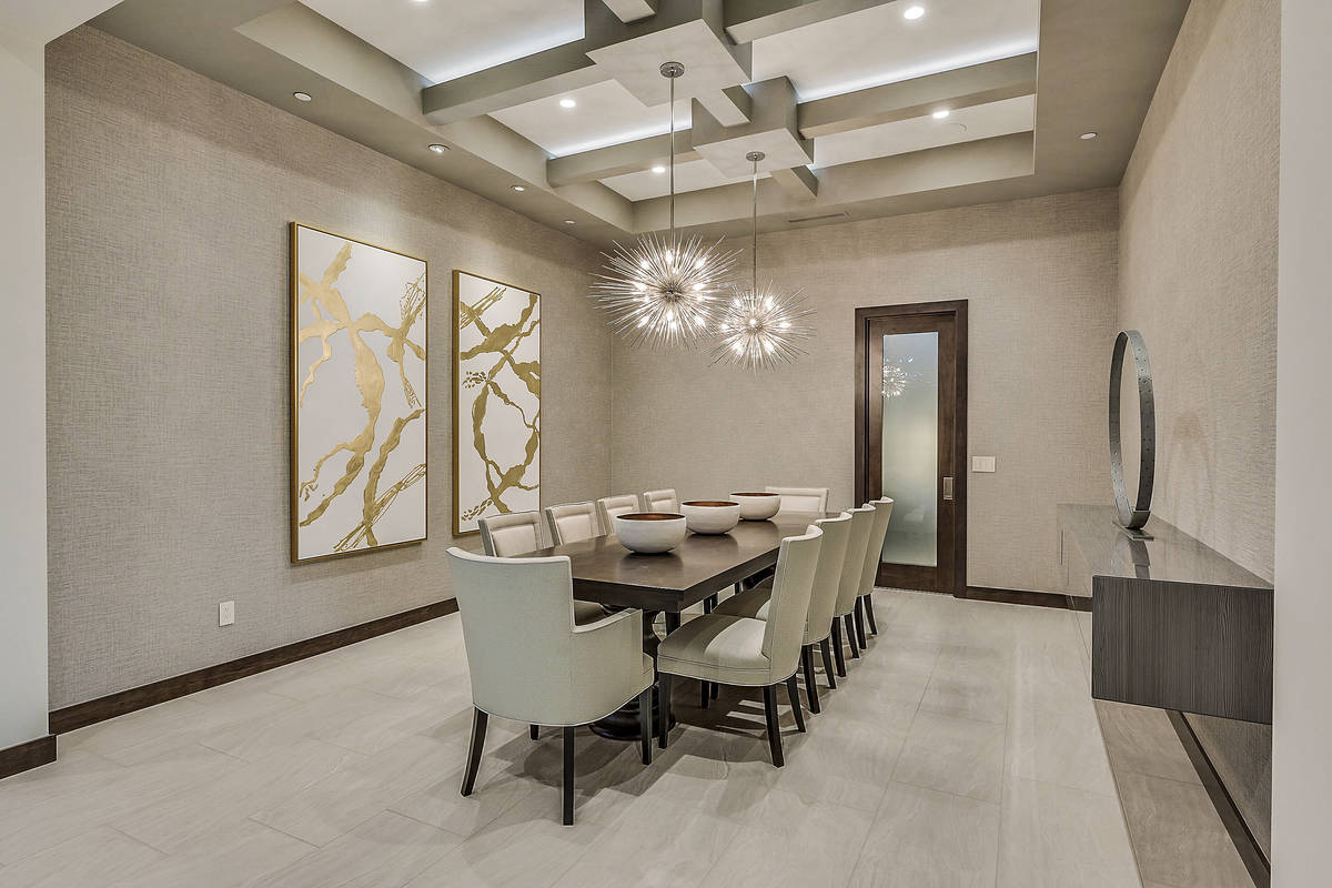 The dining room is off the entrance to the home between the wine room and the kitchen. (Hunting ...