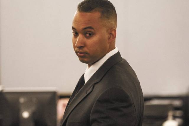 Former Las Vegas police officer Solomon Coleman is shown at the Regional Justice Center in this ...