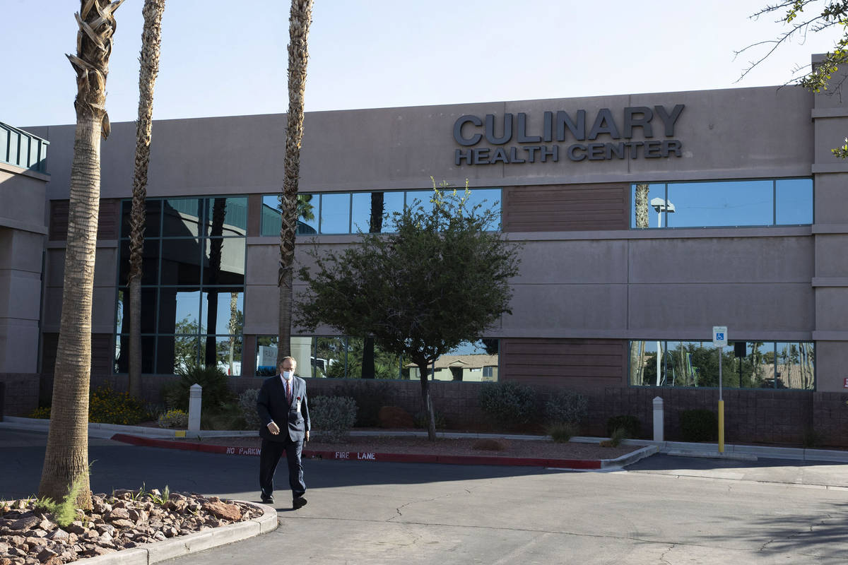 The Culinary Health Clinic is seen on Friday, Oct. 23, 2020, in Las Vegas. (Bizuayehu Tesfaye/L ...