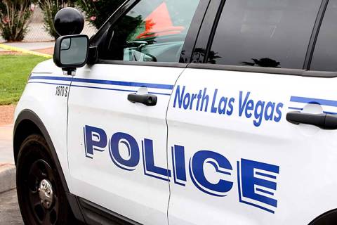 North Las Vegas police. (Michael Quine/Las Vegas Review-Journal)