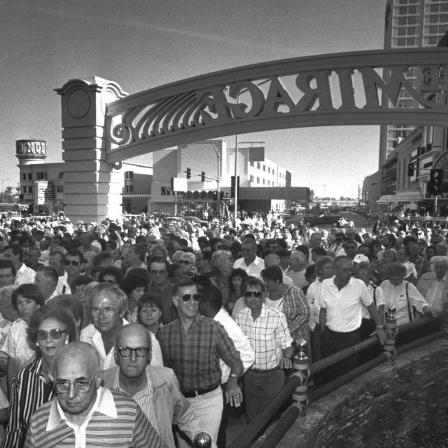 Within 30 minutes of its opening on Nov. 22, 1989, an estimated 40,000 visitors entered The Mir ...