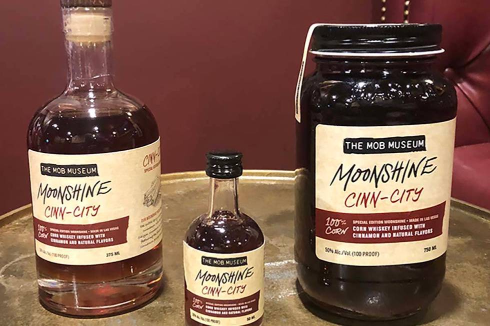 The Mob Museum produces two kinds of moonshine in its downtown Las Vegas distillery. (The Mob M ...