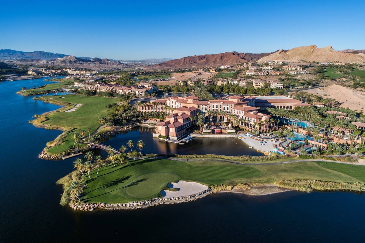 Lake Las Vegas Reflection Bay Golf Club is set on a 20-acre, man-made lake located 25 minutes e ...