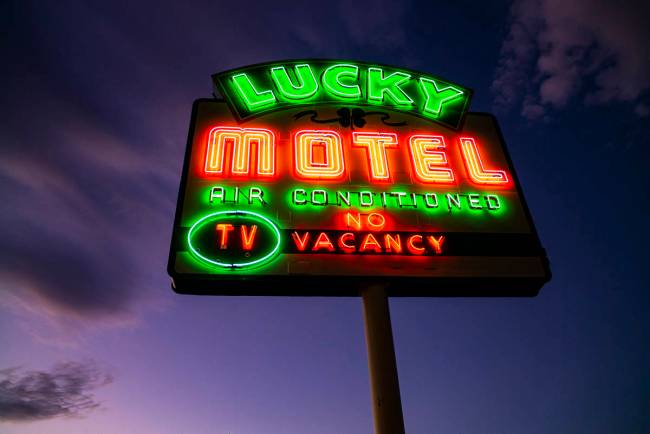 A total of seven signs will be restored, including The Lucky Motel sign on East Fremont Street. ...