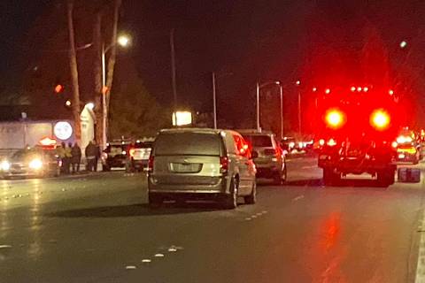 Las Vegas Police are at the scene of a fatal officer-involved shooting on the 2500 block of Nor ...