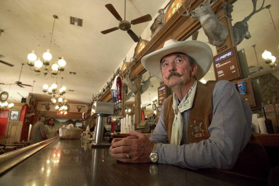 In this Sept. 26, 2004, file photo, ,Joe McMasters, a bartender and haywagon driver at the Pond ...