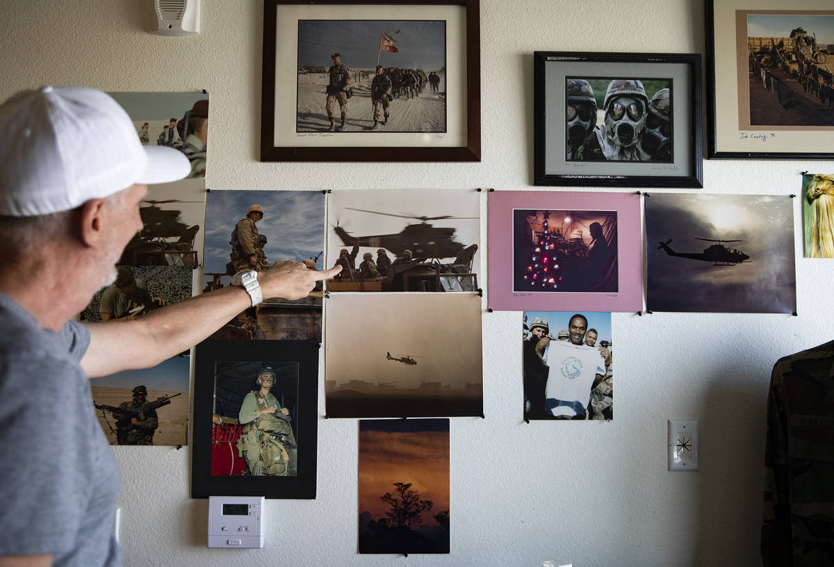 Kirby Lee Vaughn talks to the Review-Journal about photos he took as an airborne sergeant durin ...
