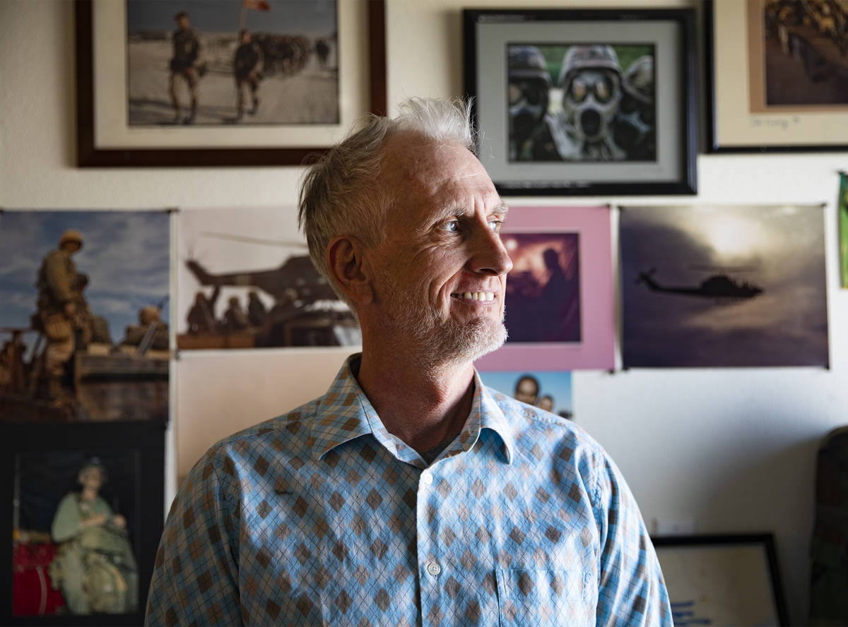 Kirby Lee Vaughn, who took photos as an airborne sergeant during operations Desert Shield and a ...